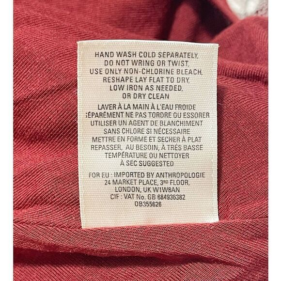 Anthropologie Maeve Dress Faux Wrap V-Neck Floral Lace Sleeveless Tan Small - Picture 8 of 12